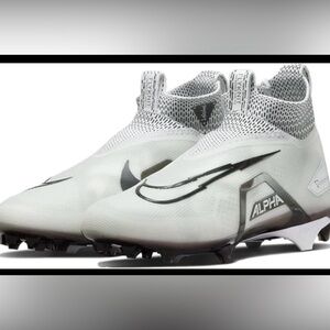 Nike Alpha Menace Elite 3 White Football Cleats CT6648-100